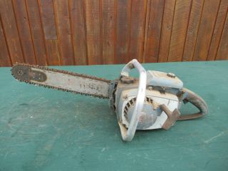 Vintage Homelite Model Xl - 12 Chainsaw Chain Saw With 15 " Bar