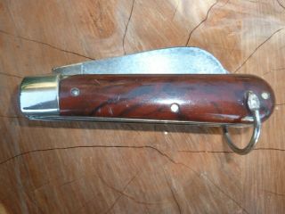 Vintage 3 Blade Colonial Prov Usa Electricians Pocket Knife