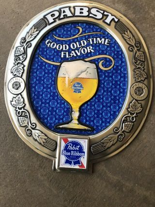 Vintage Advertising Pabst Blue Ribbon Beer Bar Sign