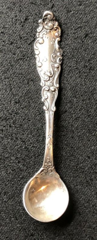 Vintage Sterling Silver Salt Spoon