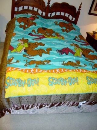 Vintage 1998 Dan River Scooby - Doo & Shaggy Twin Size Bed Comforter