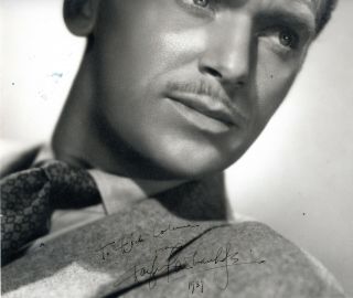 American Actor Douglas Fairbanks Jr. ,  Signed Vintage Studio Photo - 1939.  11x14