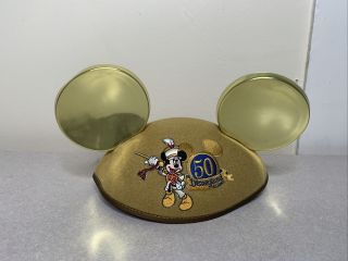 Mickey Mouse Ears 50 Year Anniversary Gold,  Adult Size