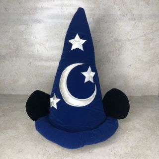 Vintage Walt Disney World Mickey Mouse Sorcerer Wizard Fantasia Blue Hat Adult