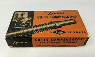 Vtg Lyman Cutts Compensator 12 Gauge Choke Tubes Spreader Shotgun Empty Box