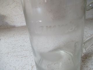 Vintage glass Hamm’s beer pitcher 2