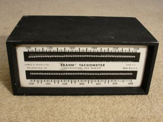 Vintage James Biddle Frahm Tachometer Type T - 7 1000 - 6000 Rpm Usa