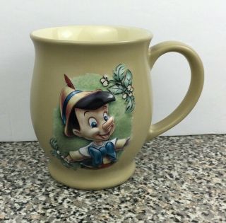 Disney Store Pinocchio 3d Coffee Mug Cup Raised Design