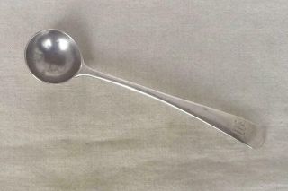 A Fine Antique Solid Sterling Silver George Iii Salt Spoon London 1796.