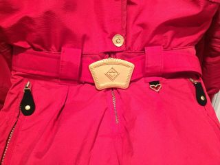 Vintage 90s Obermeyer Women’s Ski Suit Size 6 Thermolite Iridescent Raspberry