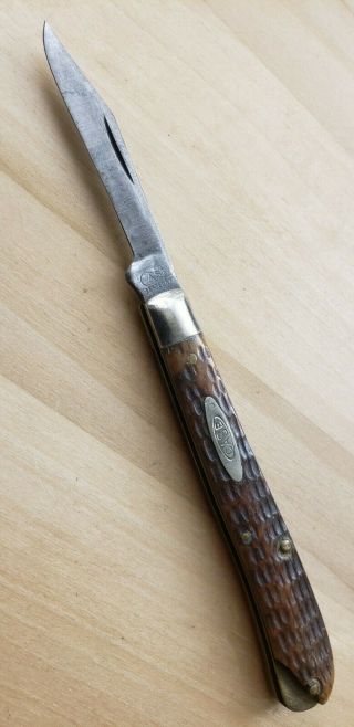 Vintage Case Xx Jigged Bone Slimline Trapper Pocket Knife/ Usa/ Repair
