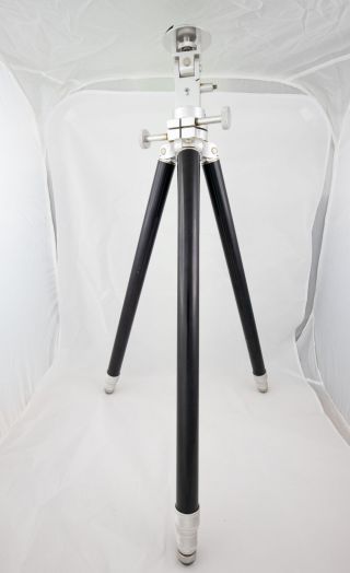 Vintage Star D Mfg Co Heavy 72 " Stainless Aluminum Professional Tripod