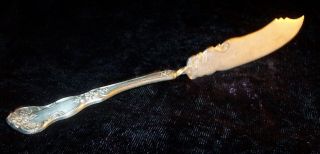 1900 Silverplate Simeon L & George H Rogers Twisted Handle Master Butter Knife