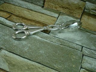 Gorham Heritage Italy Silver Plate Serving Tongs Pastry,  Cake Or Salad