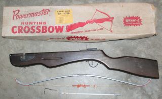 Wham - O Powermaster Hunting Crossbow Kit 109a W/ Box - Vintage