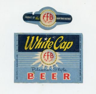 Canada Beer Label - Fort Frances White Cap Pilsener Style Beer Label Set