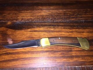 Vintage Buck 110 Usa Folding Lock Back Knife