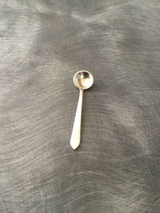 Very Small Dainty Solid Silver Salt Spoon Circa 1940