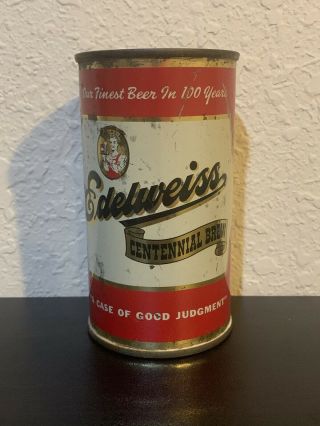 Edelweiss Centennial Brew Flat Top Beer Can
