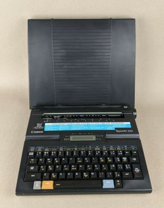 Vintage Canon Typestar 220 Lightweight Digital Portable Typewriter & Cover