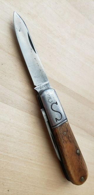 Vintage Schrade Cut Co Smooth Bone Barlow Jack Pocket Knife/ Usa/ Repair