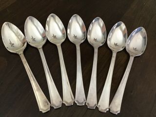 Oneida Silversmiths,  Vintage Silver Plated Demitasse Spoon (814) Set Of 7