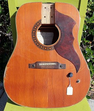 Eko Ranger 12 Strings Vintage Acoustic Guitar Body Only 1967