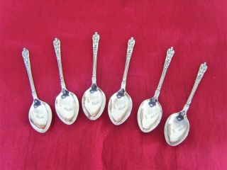 6 X Vintage Apostle Monk Epns Silver Plated Tea Spoons