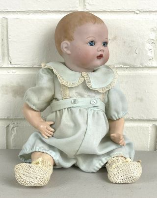 Antique German Armand Marseille Am Ellar Porcelain Head Baby Doll - 31cm High