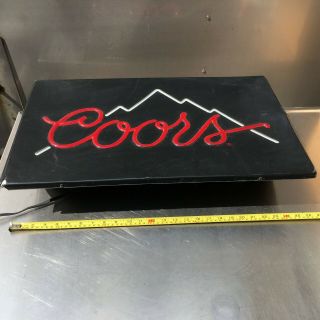 Vintage Coors Indoor Electric Sign Light Up Box 26 " X16