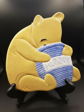 Disney Classic Winnie The Pooh /hunny Pot Ceramic Trivet By Treasure Craft