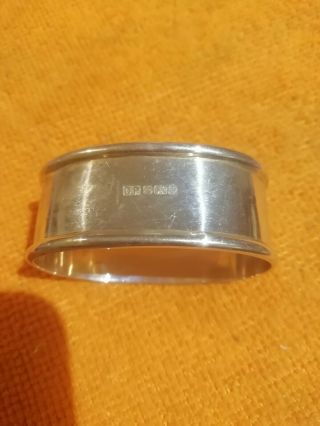 Vintage Solid Silver Napkin Ring Hallmarked