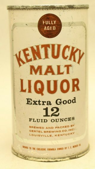 Kentucky Malt Liquor Flat Top Beer Can