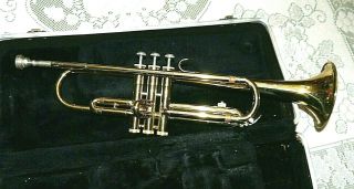Vintage Brass Selmer / Bundy Trumpet W/ Hard Case