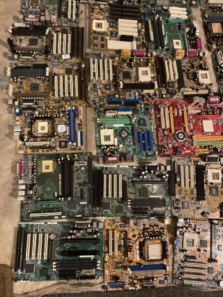 45 Pounds 36 Boards Of Vintage Mixed Mother Boards For Scrap Gold Recovery 3