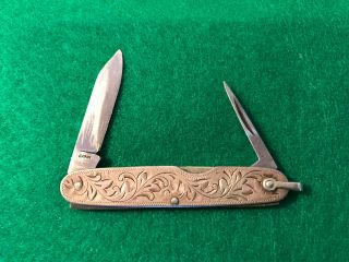 Vintage Oriental Sterling Pocket Knife,  Japan