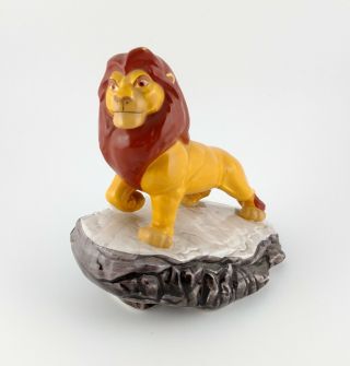 Walt Disney The Lion King Mufasa On Pride Rock Ceramic Porcelain Figurine