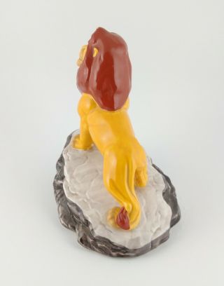 Walt Disney The Lion King Mufasa on Pride Rock Ceramic Porcelain Figurine 2