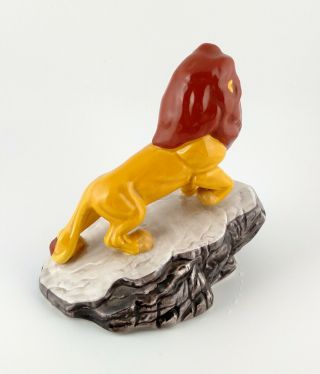 Walt Disney The Lion King Mufasa on Pride Rock Ceramic Porcelain Figurine 3