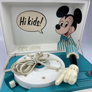 Mickey Mouse Vintage Ge Record Player And
