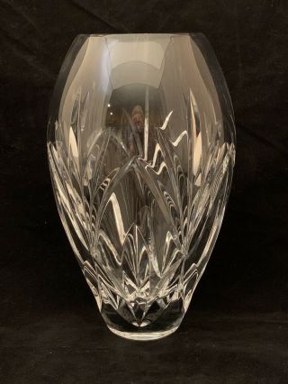 Vintage Waterford Cut Crystal Glass Vase.  8 " H.  Ireland Irish.