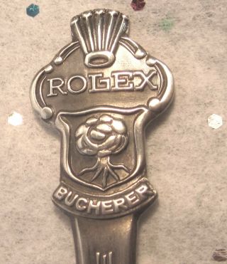 Vintage ROLEX Spoon,  BUCHERER OF SWITZERLAND,  Souvenir Spoon,  AWESOME 2