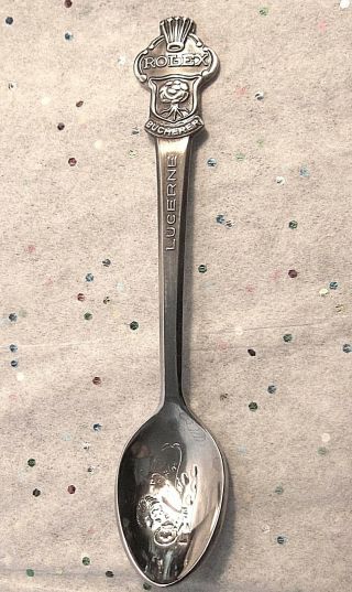 Vintage ROLEX Spoon,  BUCHERER OF SWITZERLAND,  Souvenir Spoon,  AWESOME 3