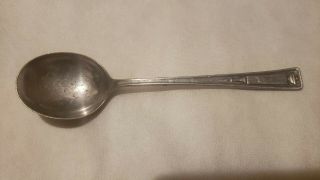 Antique Vintage Collectible Spoon 7 " 1835 R.  Wallace Silver Plate - Mono