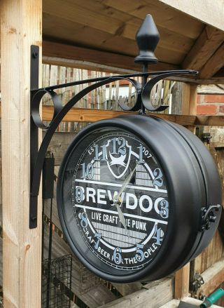 Brew Dog IPA Silver Station Clock man cave bar home 2
