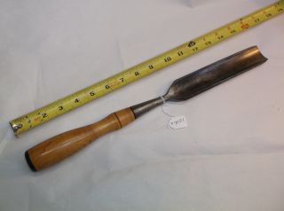 Gouge,  Vintage James Swan Co.  1 - 7/32 " Wide Woodworkers Gouge,  16 " Overall Length