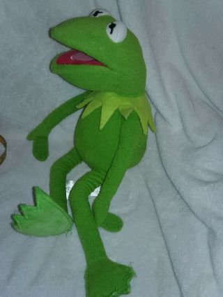 Disney Store Kermit The Frog The Muppets Stuffed Plush Animal 16 "