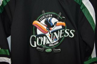 Guinness St.  Patricks Day Toucan Hockey Jersey Size XL 2
