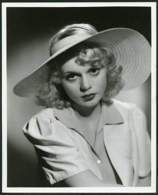 Marie Wilson In Stunning Portrait Vintage 1930s Photo By Elmer Fryer