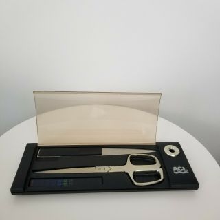 Vintage Aachen Germany Design Rostfrei Stainless Steel Letter Opener Scissor Set